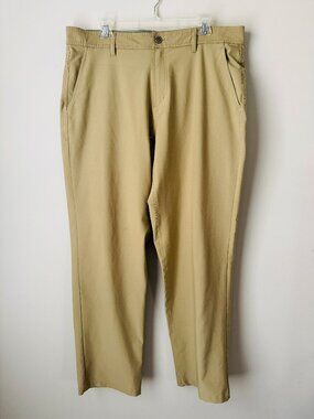 Free Fly Khaki Flat Front Chino Pants Mens 38x32 082019
